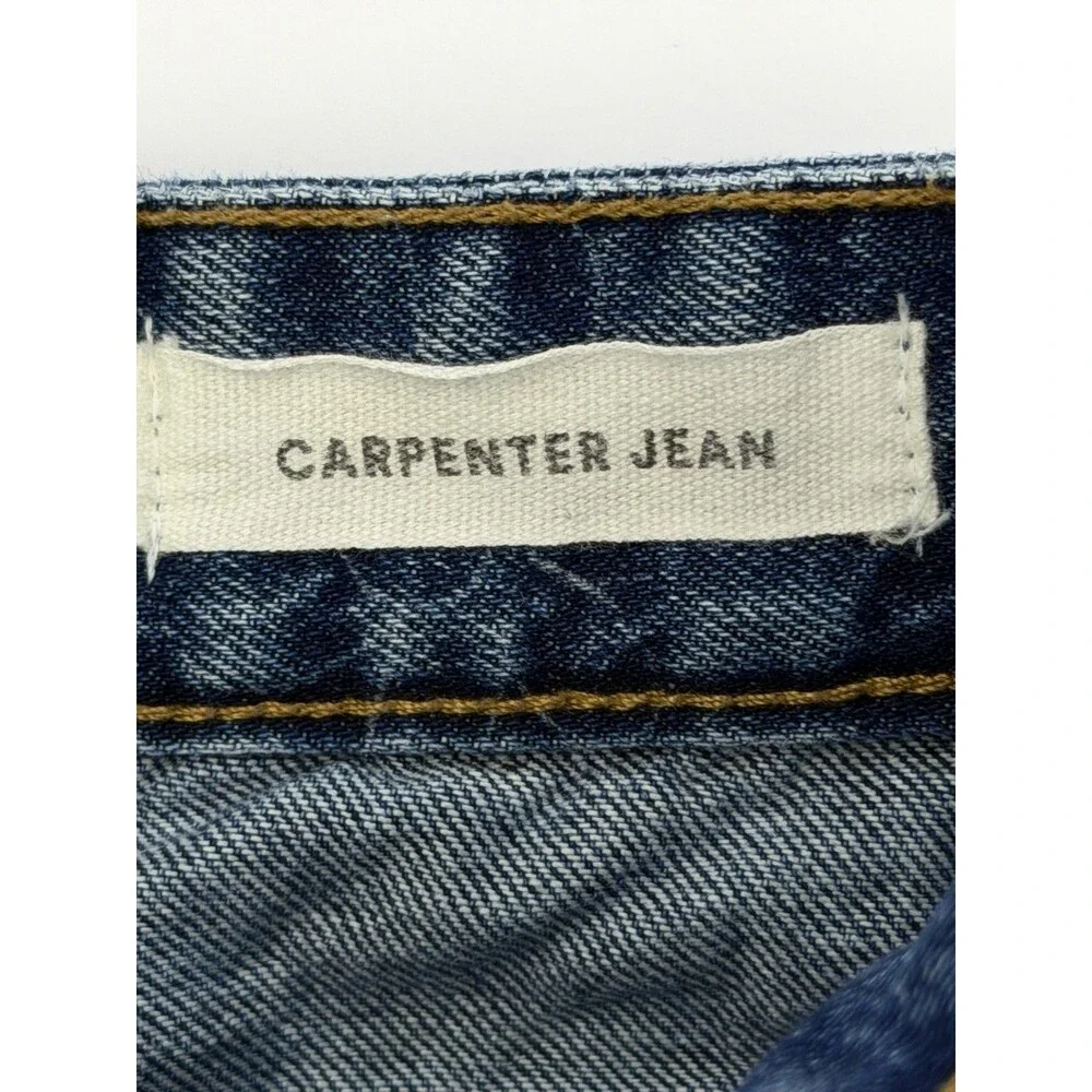 Cotton On Floral Carpenter Jeans Size 8 Blue Wide Leg Cargo Pants High Rise - Picture 9 of 13